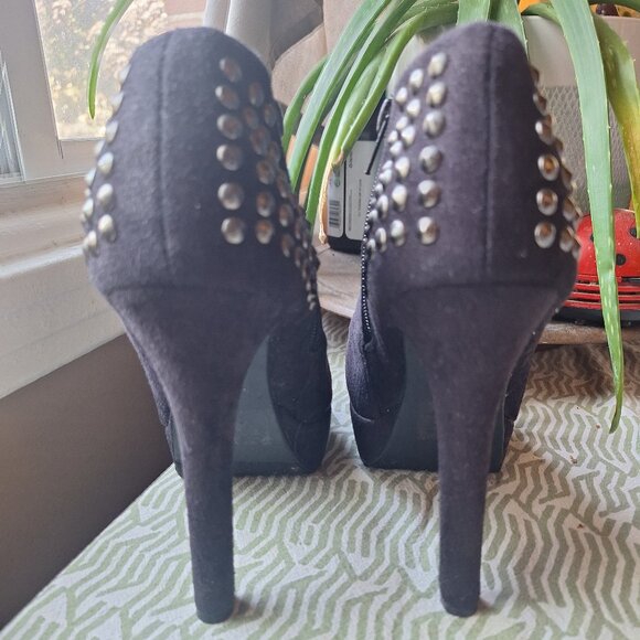 Studded platform ankle heels - Picture 4 of 6